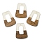 Luminous Glow in the Dark Wood & Resin Pendant, Hollow Trapezoid Charms, Camel, 37.5x27x3mm, Hole: 2mm