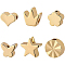 BENECREAT Brass spacer beads, mixed pearls, clover beads for bracelet, necklace