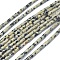 Natural Dalmatian Jasper Beads Strands, Column, 4~5x2~2.5mm, Hole: 0.6~0.8mm, about 88pcs/strand, 15 inch