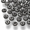 CCB Plastic Beads, Corrugated Beads, Rondelle, Antique Silver, 4.5x3mm, Hole: 1.2mm, about 15200pcs/400g