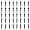 Alloy Pendants, Sword, Electrophoresis Black, 30x8.5x2.5mm, Hole: 1.6mm, 80pcs/box