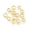 Brass Open Jump Rings, Long-Lasting Plated, Cadmium Free & Lead Free, Rack Plating, Real 18K Gold Plated, 6x1mm, Inner Diameter: 3.5mm