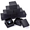 Rectangle Paper Jewelry Gift Boxes, with Non-woven Fabrics Pillow, Jewelry Organizer Case for Bracelets, Watch Storage, Black, 8.5x8.3x5.5cm