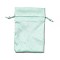 Velvet Cloth Drawstring Bags, Jewelry Bags, Christmas Party Wedding Candy Gift Bags, Rectangle, Aquamarine, 15x10cm