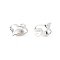 304 Stainless Steel Charms, Heart, Silver, 8.5x6x3mm, Hole: 1mm