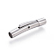 Tarnish Resistant 304 Stainless Steel Bayonet Clasps, Tube, Stainless Steel Color, 23x4mm, Hole: 3mm