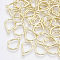 Alloy Pendants, Teardrop, Light Gold, 17x12x1.5mm, Hole: 1.5mm