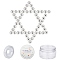 200Pcs DIY Electroplate Non-magnetic Synthetic Hematite Bead Stretch Bracelets Making Kits, Including Round Beads and Elastic Thread, Silver Plated, 8mm, Hole: 1mm, 100pcs