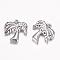 Tarnish Resistant 201 Stainless Steel Charms, Coconut Tree, Stainless Steel Color, 14.5x13.5x3mm, Hole: 1mm