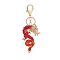 Zinc Alloy Keychain, with Rhinestone, Dragon, Crystal, 16.5cm