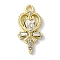 Rack Plating Alloy Pendants, with Rhinestone, Cadmium Free & Nickel Free & Lead Free, Heart, Clear, 20x10x3mm, Hole: 1.6mm