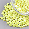 Acrylic Cabochons, AB Color Plated, Half Round, Yellow, 4x2mm, about 10000pcs/bag
