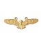 304 Stainless Steel Pendants, Bird Charms, Ion Plating(IP), Real 18K Gold Plated, 16x43x2mm, Hole: 2mm