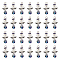 PH PandaHall 30pcs Angel Wing Charms, Antique Silver Angle Wing Pendants with White Pearl Beads Blue Evil Eyes Angel Fairy Wing Beads Dangle Pendants for DIY Necklace Bracelet Jewelry Keychain Making