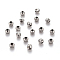 Tarnish Resistant 201 Stainless Steel Corrugated Beads, Round, Stainless Steel Color, 4x3.5mm, Hole: 1.6mm