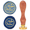 Brass Wax Seal Stamps with Wood Handle, for DIY Scrapbooking, Word, 25mm