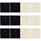 CRASPIRE 12Pcs 2 Colors Square Velvet Jewelry Bags 7×7cm Portable Soft Jewelry Packaging Bag Black White Luxury Small Jewelry Gift Bags Package Snap Button for Bracelet Necklace Earring Packaging
