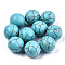 Synthetic Turquoise Beads, No Hole/Undrilled, Round, Medium Turquoise, 12mm
