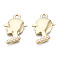 Alloy Pendants, with ABS Plastic Imitation Pearl, Lead Free & Nickel Free, Human, White, Light Gold, 21.5x14.5x2.5mm, Hole: 2mm