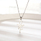 Fashionable stainless steel pendant necklace suitable for daily wear for women.