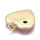 Латунные микро проложить кубического циркония подвески KK-M205-12B-01G-2