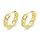 Серьги-кольца из латуни в форме цепочки EJEW-L211-009D-G-1