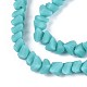 Нити из матовых непрозрачных стеклянных бусин GLAA-N017-4mm-19-4