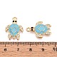 Rhinestone сплава и эмали подвески PALLOY-T092-40G-04-3