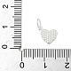 Двухцветные эмалевые сердечки из стерлингового серебра 925 пробы STER-S011-03S-A-3