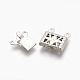 Многорядные застежки-коробочки из нержавеющей стали 201 STAS-E441-02P-4