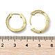 Серьги-кольца из латуни с микропаве из прозрачных кубических цирконий EJEW-D311-006G-3