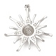 Латунные микро проложить кубического циркония подвески KK-Q775-06P-2