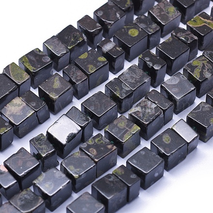 Натуральные зеленые пятна яшмовых нитей G-K293-I05-A-1