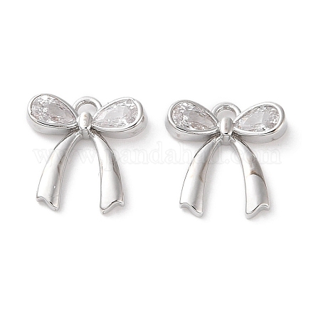 Латунные микропаве прозрачные кубические циркониевые подвески KK-G491-29P-1