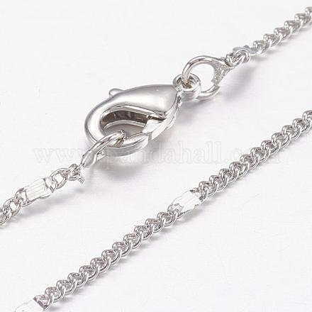 Латунь цепи ожерелья MAK-L009-11P-1