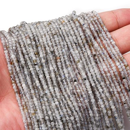 Природные лабрадорита бисер нитей G-RM2025-A26-2x3mm-1