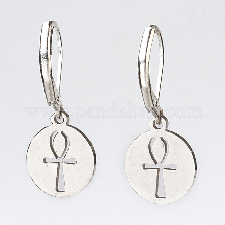 Серьги-подвески из нержавеющей стали 304 EJEW-JE02783-02-1