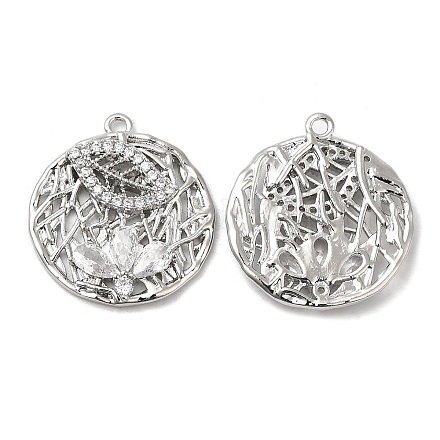Латунные микро проложить кубического циркония подвески KK-C028-39P-1
