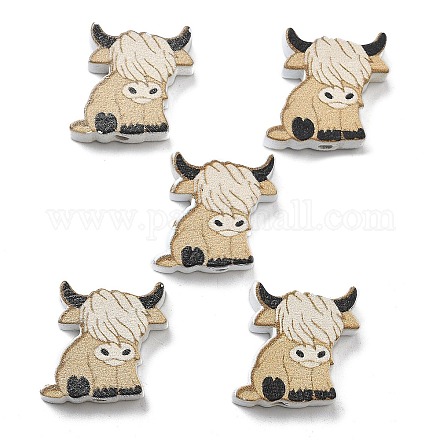 Печатные деревянные бусины WOOD-G023-03A-1
