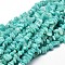 Natural Amazonite Chip Beads Strands, 5~14x4~10mm, Hole: 1mm, about 15.5 inch~16.1 inch