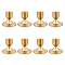 Iron Candle Holders, for Rustic Wedding, Party, Birthday, Holiday Decoration, Cone, Raw(Unplated), 6.75x5.8cm, Inner Diameter: 2.2cm