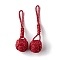 Polyester Ball Pendant Decoration, Red, 110x28x27mm