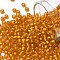TOHO Round Seed Beads, Japanese Seed Beads, (30F) Light Hyacinth Orange Silver Lined Matte, 8/0, 3mm, Hole: 1mm, about 1110pcs/50g