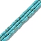 Natural Howlite Beads Strands, Dyed, Flat Round/Disc, Heishi Beads, 3x2~2.5mm, Hole: 0.6mm, about 144~145pcs/strand, 14.80''(37.6cm)