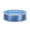 Korean Round Crystal Elastic Stretch Thread, for Bracelets Gemstone Jewelry Making Beading Craft, Steel Blue, 0.6mm, about 109.36 Yards(100m)/Roll