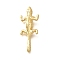 Brass Pendants, Cadmium Free & Lead Free, Gecko, Real 18K Gold Plated, 35x15x7mm, Hole: 4.5x2mm