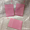 Rectangle Cellophane Packaging Bags, OPP Material, Adhesive, Pink, 13x7cm, Unilateral Thickness: 0.035mm, Inner Measure: 10x7cm, about 95~100pcs/bag