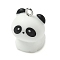 Animal Series Resin Pendants, with Platinum Plated Iron Loops, Panda, 21.5x16x19.5mm, Hole: 2mm