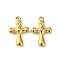 304 Stainless Steel Pendants, Cross Charms, Golden, 21.5x14.5x4mm, Hole: 2mm