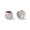 Tarnish Resistant 304 Stainless Steel Beads, Rondelle, Stainless Steel Color, 3x2.5mm, Hole: 1.7mm